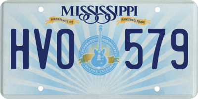 MS license plate HVO579