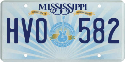 MS license plate HVO582