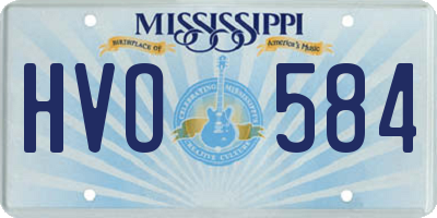 MS license plate HVO584
