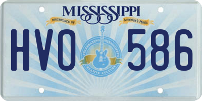 MS license plate HVO586