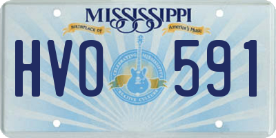 MS license plate HVO591