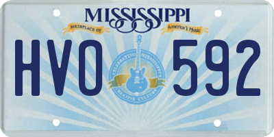 MS license plate HVO592