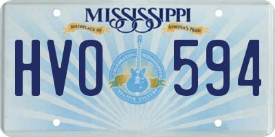 MS license plate HVO594
