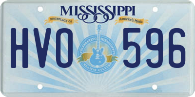 MS license plate HVO596