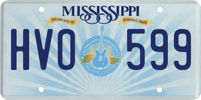 MS license plate HVO599