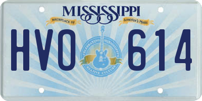 MS license plate HVO614