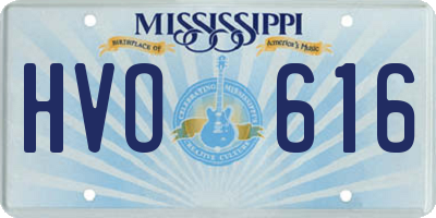 MS license plate HVO616