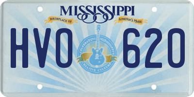 MS license plate HVO620