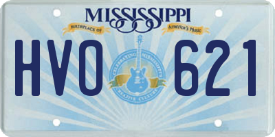 MS license plate HVO621