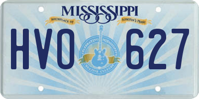 MS license plate HVO627