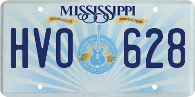 MS license plate HVO628