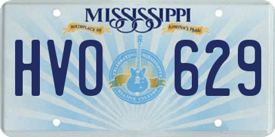 MS license plate HVO629