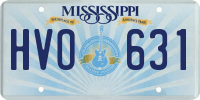 MS license plate HVO631