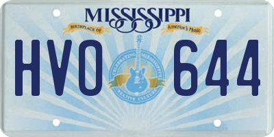 MS license plate HVO644