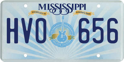 MS license plate HVO656
