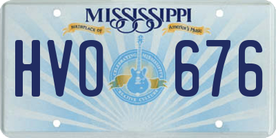 MS license plate HVO676