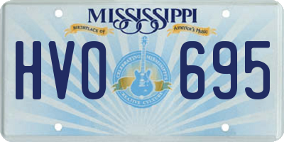 MS license plate HVO695