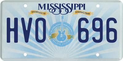 MS license plate HVO696