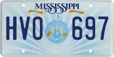 MS license plate HVO697