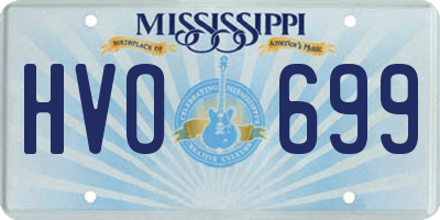 MS license plate HVO699