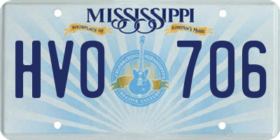 MS license plate HVO706
