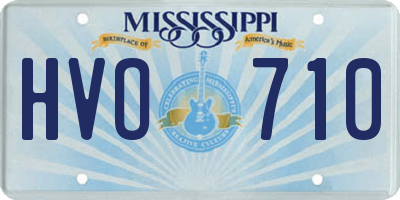 MS license plate HVO710