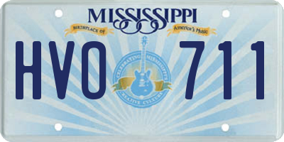 MS license plate HVO711