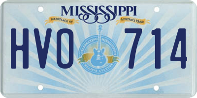 MS license plate HVO714