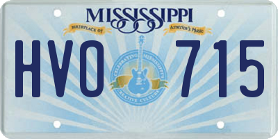 MS license plate HVO715