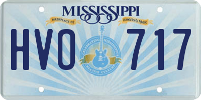 MS license plate HVO717