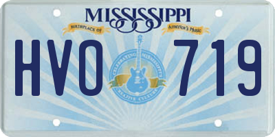 MS license plate HVO719