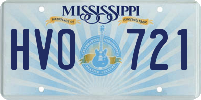 MS license plate HVO721