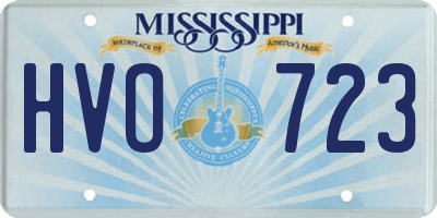 MS license plate HVO723