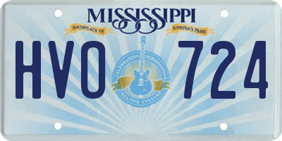 MS license plate HVO724