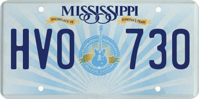 MS license plate HVO730