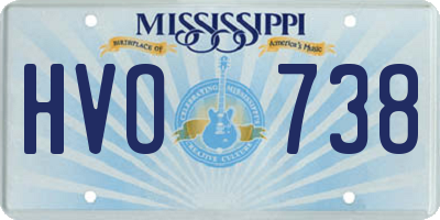 MS license plate HVO738