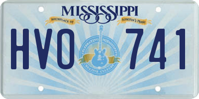 MS license plate HVO741