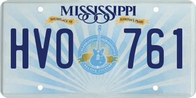 MS license plate HVO761
