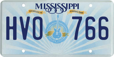 MS license plate HVO766