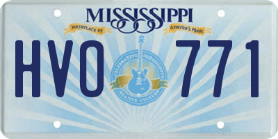 MS license plate HVO771