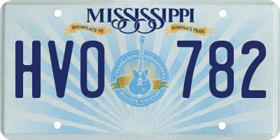 MS license plate HVO782