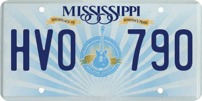 MS license plate HVO790