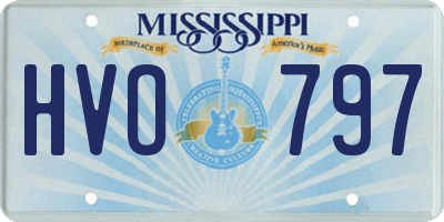 MS license plate HVO797