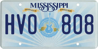 MS license plate HVO808