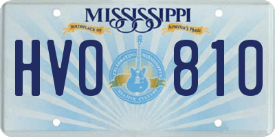 MS license plate HVO810