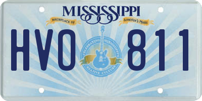 MS license plate HVO811