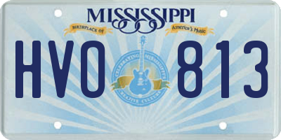 MS license plate HVO813
