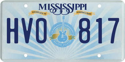 MS license plate HVO817