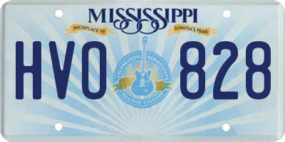 MS license plate HVO828