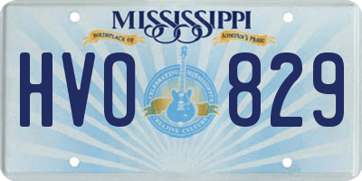 MS license plate HVO829